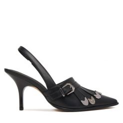 Szpilki PINKO. Czarne szpilki damskie Pinko, bez wzorów, bez obcasa, na szpilce, bez zapięcia. Za 1,119.00 zł.