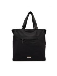 Calvin Klein Torba Sleek Pocket Tote LV04D3340G Czarny. Czarne torby podróżne Calvin Klein, bez wzorów, z materiału. Za 489.99 zł.