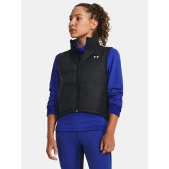 Bezrękawnik do biegania Under Armour Launch Insulated. Czarne kamizelki damskie Under Armour, l, bez wzorów, bez kaptura. Za 399.99 zł.