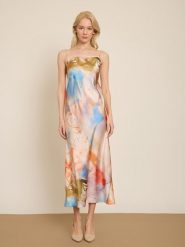 BGN Sukienka ze wzorem rozmiar: 38. Sukienki damskie BGN, bez wzorów, bez ramiączek. Za 108.99 zł.