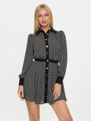 Marciano Guess Sukienka codzienna 4YGK35 7142A Czarny Regular Fit. Czarne sukienki damskie Marciano Guess, z aplikacjami, z syntetyku, bez ramiączek. Za 1,349.00 zł.