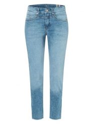 MAC Dżinsy - Slim fit - w kolorze niebieskim rozmiar: 42. Niebieskie jeansy damskie MAC, z podwyższonym stanem. Za 232.78 zł.