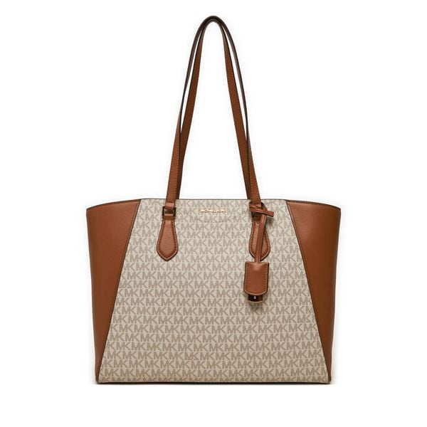 Torebka MICHAEL Michael Kors. Brązowe shopper bag MICHAEL Michael Kors, bez wzorów, bez dodatków. Za 749.99 zł.