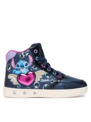 Geox Sneakersy J Skylin Girl J668WE 054AJ C4268 D Granatowy. Niebieskie buty sportowe dziewczęce Geox, ze skóry, bez zapięcia. Za 359.99 zł.