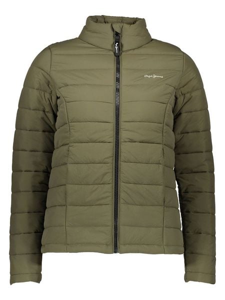 Pepe Jeans Kurtka pikowana w kolorze khaki rozmiar: XS. Brązowe kurtki damskie Pepe Jeans, xs, bez wzorów, z jeansu, bez kaptura. Za 192.33 zł.