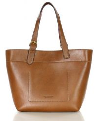 Torebka luksusowa shopperka na ramię skóra premium MARCO MAZZINI brązowa. Brązowe shopper bag bez wzorów, ze skóry, na ramię, bez dodatków. Za 1,162.99 zł.