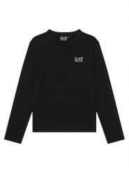 EA7 Emporio Armani Bluzka 7G000138 AF10373 MC001 Czarny Regular Fit. Czarne bluzki i koszule dziewczęce EA7 Emporio Armani, bez wzorów, z bawełny, bez kołnierzyka, bez ramiączek. Za 214.99 zł.