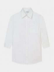 Marc Jacobs Sukienka koszulowa W60175 S Biały Regular Fit. Białe sukienki dziewczęce Marc Jacobs, bez wzorów, z bawełny, bez ramiączek, koszulowe. Za 629.99 zł.