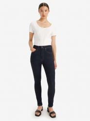 Levi's Dżinsy - Skinny fit - w kolorze granatowym rozmiar: W23/L28. Niebieskie jeansy damskie Levi's, z podwyższonym stanem. Za 153.71 zł.