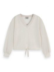 Scotch & Soda Bluza w kolorze białym rozmiar: L. Białe bluzy damskie Scotch & Soda, l, bez wzorów, bez kaptura. Za 161.34 zł.