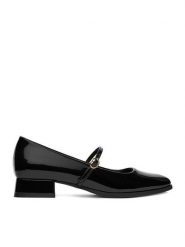 JENNY Baleriny CEO-HY23213S-2 Czarny. Czarne balerinki damskie Jenny, bez wzorów, z materiału. Za 129.99 zł.