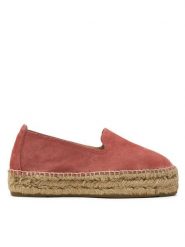 Manebi Espadryle Hamptons Double Sole Espadrilles R 7.0 D0 Różowy. Czerwone espadryle damskie Manebi, bez wzorów, ze skóry, bez obcasa. Za 419.99 zł.