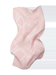 Chusta damska WINGS 180x90 cm różowy wzór bandana. Czerwone chusty damskie Wings, na lato, bez wzorów, z bawełny. Za 59.90 zł.