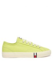 Tommy Jeans Tenisówki Archive Y2K EN0EN02956 Zielony. Zielone obuwie sportowe damskie Tommy Jeans, bez wzorów, z jeansu, bez zapięcia. Za 289.99 zł.