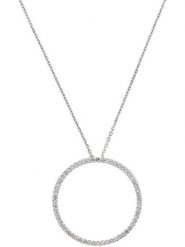 DIAMANTA Złoty naszyjnik "Cercle Merveilleux" z diamentową zawieszką - dł. 42 cm rozmiar: onesize. Szare naszyjniki damskie DIAMANTA, z diamentem, złote. Za 702.81 zł.