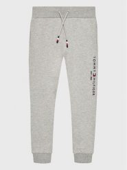 Tommy Hilfiger Spodnie dresowe Essential KS0KS00214 M Szary Regular Fit. Szare spodnie dresowe chłopięce Tommy Hilfiger, z bawełny. Za 169.99 zł.