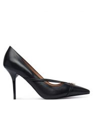 LOVE MOSCHINO Szpilki JA10119G1PIA0000 Czarny. Czarne szpilki damskie Love Moschino, bez wzorów, ze skóry, bez obcasa, na szpilce, bez zapięcia. Za 1,059.00 zł.