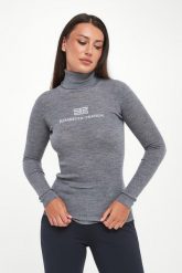 Golf damski wełniany z logo ELISABETTA FRANCHI. Golfy damskie Elisabetta Franchi, bez wzorów, z wełny, bez ramiączek. Za 1,369.00 zł.