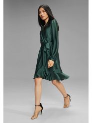 SWING Sukienka w kolorze zielonym rozmiar: 42. Zielone sukienki damskie Swing, bez wzorów, z tkaniny, bez ramiączek. Za 227.31 zł.