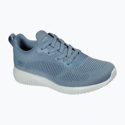 Buty damskie SKECHERS Bobs Sport Squad Tough Talk. Niebieskie obuwie sportowe casual damskie Skechers, bez zapięcia. Za 177.48 zł.