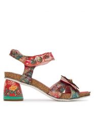 Laura Vita Sandały Framboiseo 33 Czerwony. Czerwone sandały damskie LAURA VITA, bez wzorów, ze skóry, bez obcasa, na słupku, bez zapięcia. Za 439.99 zł.