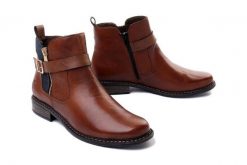 RIEKER Z4959-22 brown, botki/sztyblety damskie. Brązowe botki damskie Rieker, na zimę, bez obcasa, na obcasie, bez zapięcia. Za 429.90 zł.