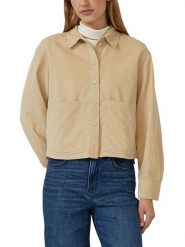 S.Oliver Bluzka w kolorze jasnobrązowym rozmiar: 38. Brązowe bluzki damskie S.Oliver, s, bez wzorów, bez kołnierzyka, bez ramiączek. Za 95.99 zł.