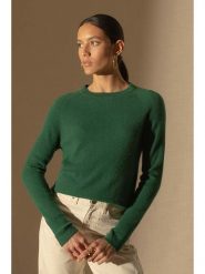 Perfect Cashmere Kaszmirowy sweter "Whitney" w kolorze zielonym rozmiar: S. Zielone swetry klasyczne damskie Perfect Cashmere, s, z kaszmiru, bez kołnierzyka. Za 268.55 zł.