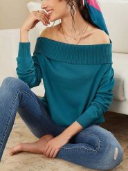 LA Angels Sweter w kolorze turkusowym rozmiar: M. Niebieskie swetry klasyczne damskie LA Angels, m, bez kołnierzyka. Za 139.54 zł.