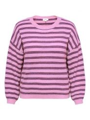 ONLY Carmakoma Sweter w kolorze jasnoróżowym rozmiar: S-42/44. Różowe swetry klasyczne damskie Only Carmakoma, s, bez kołnierzyka. Za 115.95 zł.