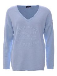 Zwillingsherz Bluza w kolorze błękitnym rozmiar: S/M. Niebieskie bluzy damskie Zwillingsherz, m, bez wzorów, bez kaptura. Za 144.92 zł.