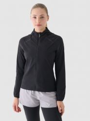 4F Kurtka do biegania Ultralight damska - czarna L. Czarne kurtki sportowe damskie 4F, l, bez wzorów, z dzianiny, z kapturem. Za 269.99 zł.
