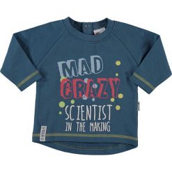 Bluza w kolorze morskim. Niebieskie bluzy chłopięce Gelati, z nadrukiem, z bawełny, z dekoltem na plecach. W wyprzedaży za 47.95 zł.