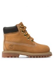Timberland Trapery 6 In Premium Wp Boot TB0128097131 Brązowy. Brązowe buty zimowe chłopięce Timberland, z nubiku, bez zapięcia. Za 529.99 zł.