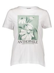 Eight2Nine Koszulka w kolorze białym rozmiar: L. Białe koszulki damskie Eight2Nine, l, bez wzorów, bez kołnierzyka, bez ramiączek. Za 56.93 zł.