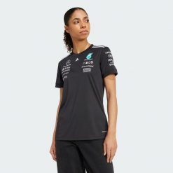 Koszulka Mercedes - Amg Petronas Formula One Team Driver. Białe koszulki damskie Adidas, l, bez wzorów, z materiału, bez kołnierzyka, bez ramiączek. Za 369.00 zł.