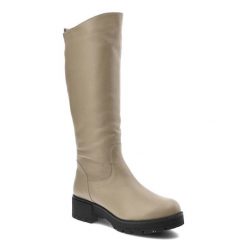 Beżowe Kozaki Karino Damskie Skórzane Buty Zimowe. Brązowe kozaki damskie Karino, na zimę, ze skóry, bez obcasa, bez zapięcia. Za 469.00 zł.
