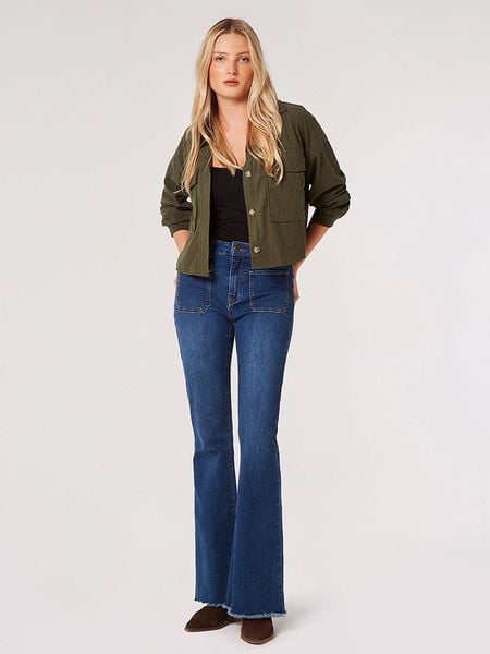 Apricot Bluzka w kolorze khaki rozmiar: L. Brązowe bluzki damskie Apricot, l, bez wzorów, bez kołnierzyka, bez ramiączek. Za 44.61 zł.