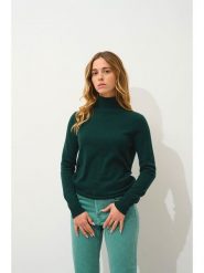 AUTHENTIC CASHMERE Kaszmirowy sweter "Eileen" w kolorze ciemnozielonym rozmiar: XL. Zielone swetry klasyczne damskie AUTHENTIC CASHMERE, xl, z kaszmiru, bez kołnierzyka. Za 269.18 zł.