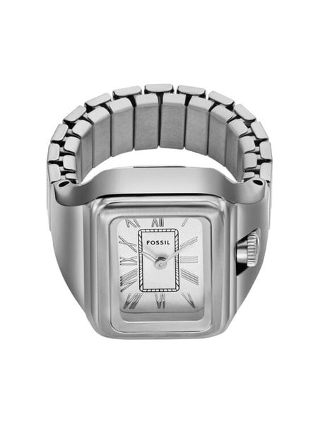 Fossil Zegarek Watch Ring ES5344 Srebrny. Szare, analogowe zegarki damskie Fossil, srebrne. Za 589.99 zł.