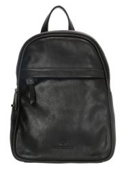 Beagles Skórzany plecak "Porto" w kolorze czarnym - 20 x 27 x 12 cm rozmiar: onesize. Czarne plecaki Beagles, bez wzorów, z materiału. Za 249.95 zł.