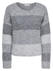 JDY Sweter "Veronica" w kolorze szarym rozmiar: L. Szare swetry klasyczne damskie JDY, l, ze splotem, bez kołnierzyka. Za 93.07 zł.