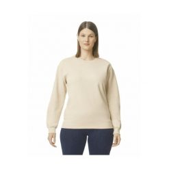 Bluza z okrągłym dekoltem Gildan Midweight Softstyle. Brązowe bluzy damskie GILDAN, s, bez wzorów, z bawełny, bez kaptura. Za 125.00 zł.