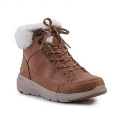 Buty do chodzenia damskie Skechers Glacial Ultra Cozyly. Obuwie trekkingowe damskie Skechers, z materiału, za kostkę, bez zapięcia. Za 399.99 zł.
