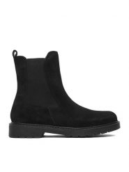 Lasocki Botki CEO-WI23-GUARD-05 Czarny. Czarne botki damskie Lasocki, ze skóry, bez obcasa, na płaskiej podeszwie, bez zapięcia. Za 259.99 zł.
