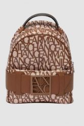 ARMANI EXCHANGE Mały brązowy plecak. Brązowe plecaki Armani Exchange, bez wzorów. W wyprzedaży za 599.99 zł.