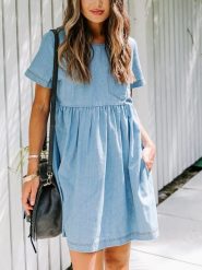 LA Angels Sukienka dżinsowa w kolorze błękitnym rozmiar: XL. Niebieskie sukienki damskie LA Angels, bez wzorów, z bawełny, bez ramiączek. Za 204.95 zł.