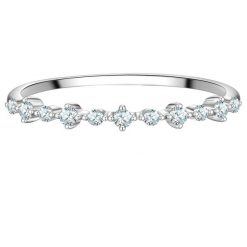 Glanzstücke München Pierscionek z Srebra Sterling w srebrze z Cyrkonia Pierścionki 1 ct Damski. Białe pierścionki damskie Glanzstücke München, z cyrkonią, srebrne. Za 169.99 zł.