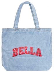 Zwillingsherz Shopper bag "Bella" w kolorze błękitnym - 42 x 40 cm rozmiar: onesize. Niebieskie shopper bag Zwillingsherz, bez wzorów, z materiału, na ramię, bez dodatków. Za 118.28 zł.