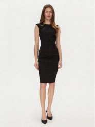 Rinascimento Sukienka koktajlowa CFC0122548003 Czarny Regular Fit. Czarne sukienki damskie Rinascimento, bez wzorów, z syntetyku, wizytowe, bez ramiączek. Za 269.99 zł.